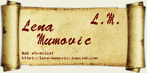 Lena Mumović vizit kartica